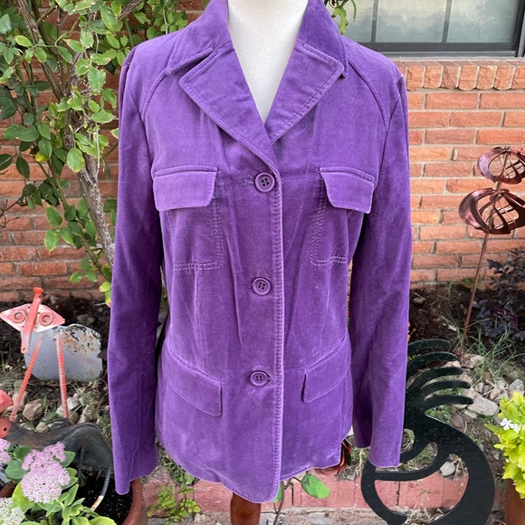 Kenneth Cole • Vintage • Purple • Size • Suede • Jacket - Picture 2 of 16
